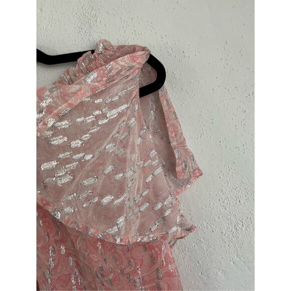 Ramy Brook Women's Printed Eleanor Flirt Combo Blouse, Size Small - Picture 6 of 11